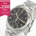 ハミルトン 腕時計 HAMILTON メンズ カーキ アビエーション Pilot Pioneer Chrono Quartz 41mm ブラック×シルバー H76522131 メンズ | ブランド【最大2500円クーポン7/19 0:59迄】