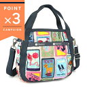 レスポートサック ショルダーバッグ レディース LeSportsac SMALL JENNI 2way ミニトートバッグ ポスター柄 マルチカラー 8056 F409 | ブランド【ポイント3倍_8/11 1:59迄】