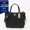 コーチ ショルダーバッグ COACH ウィロウ トート 24 デニム 2way ミニトートバッグ ブラック CR708 LHBLK レディース | ブランド【最大2100円クーポン 9/14 11:59迄】