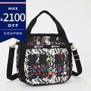 LeSportsac レスポートサック ショルダーバッグ SMALL JENNI 2way ミニトートバッグ チェック柄風 ブラック系マルチカラー 8056 E474【最大2100円クーポン 9/14 11:59迄】