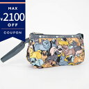 LeSportsac レスポートサック ポーチ SMALL JENNI 持ち手付き アニマル柄 マルチカラー 8105 F304【最大2100円クーポン 9/14 11:59迄】