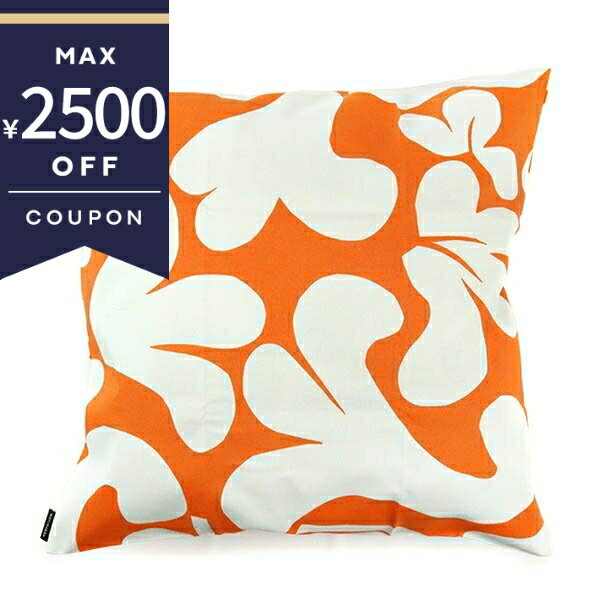 《最大2500円クーポン 11/20 13:59迄》マリメッコ クッションカバー marimekko Leikko レイコ オレンジ..