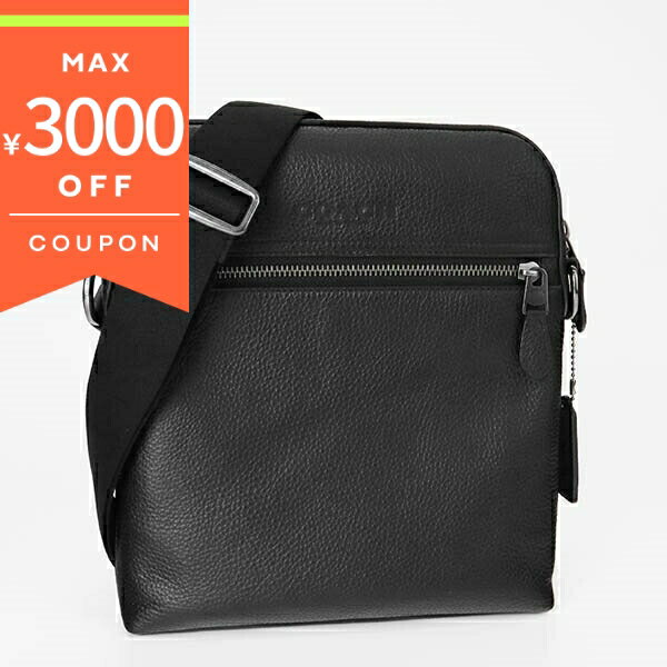 《最大3000円クーポン 12/1 23:59迄》COACH コーチ ショルダーバッグ 縦型 レザー ブラック 4011 QB/BK