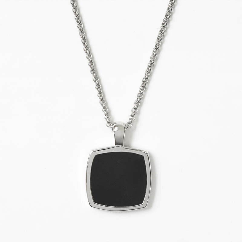 楽天AzureBrandol《最大2500円クーポン 11/29 12:59迄》トムウッド ネックレス TOMWOOD Cushion Pendant Onyx クッションシェイプ ブラックオニキス ペンダント シルバー 100362 メンズ レディース | ブランド