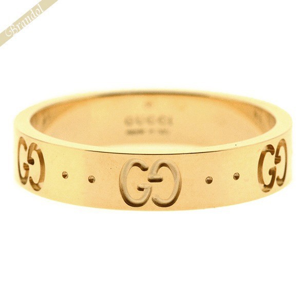 楽天市場 最大1800円クーポン 6日23 59迄 グッチ 指輪 Gucci メンズ レディース イエローゴールド Ggアイコン シンバンド リング 9号 11号 13号 15号 17号 19号 21号 ゴールド 0 8000 09 ブランド Azurebrandol