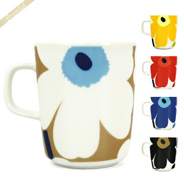 《最大1400円クーポン_28日23:59迄》マリメッコ マグカップ marimekko Pieni Unikko ピエニ ウニッコ 花柄 250ml ［ホワイト/レッド/ブルー/イエロー/ブラック/ベージュ］ 063431 | ブランド