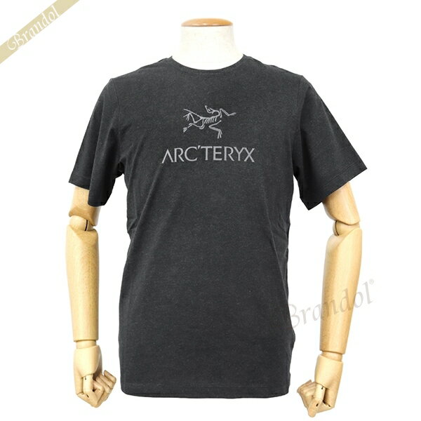 《最大1000円クーポン》アークテリクス Tシャツ ARC’TERYX メンズ アークワード ロゴTシャツ クルーネック 【 S / M / L 】 ヘザーブラック 24013 BLACK HEATHER S