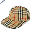 BURBERRY バーバリー 帽子 ビンテージチェック ベースボールキャップ ベージュ系 8068041