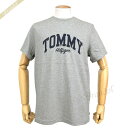 《最大4000円クーポン_6日23:59迄》トミーヒルフィガー Tシャツ TOMMY HILFIGER メンズ グラフィック ロゴ Sサイズ グレー 09T3711 004 GREY HEATHER S | ブランド