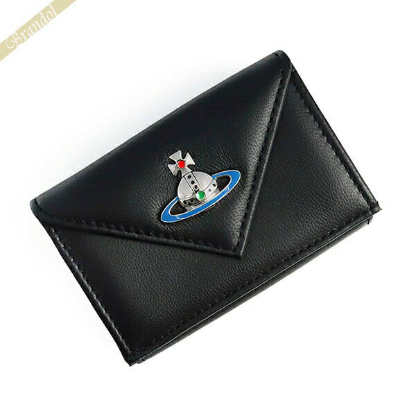 ヴィヴィアンウエストウッド 三つ折り財布 Vivienne Westwood 財布 オーブ ブラック 51150009 NAPPA N403 BLACK