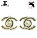 【中古】CHANEL シャネル イヤリング ココマーク シルバー ターンロック メタル