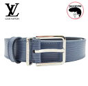 【中古】Louis Vuitton ルイヴィトン ベルト エピ ネイビー メンズ