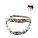 イヤーカフ ダイヤモンド 0.2ct Ear Cuff K18WG ホワイトゴールド 片耳用