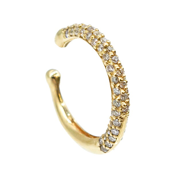 ブランド王ロイヤルのイヤーカフ ダイヤモンド 0.24ct Ear Cuff　K18YG　イエローゴールド　片耳用｜アングル3