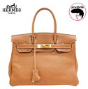 【中古】HERMES エルメス バーキン30 ゴールド トゴ ゴールド金具
