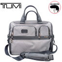 【中古】TUMI エクスパンダブル・オーガナイザー・ラップトップブリーフケース ビジネスバック グレー