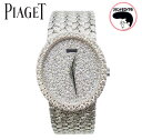 【中古】ピアジェ PIAGET レディース K18WG 腕時計 ダイヤ ホワイトゴールド OH済み