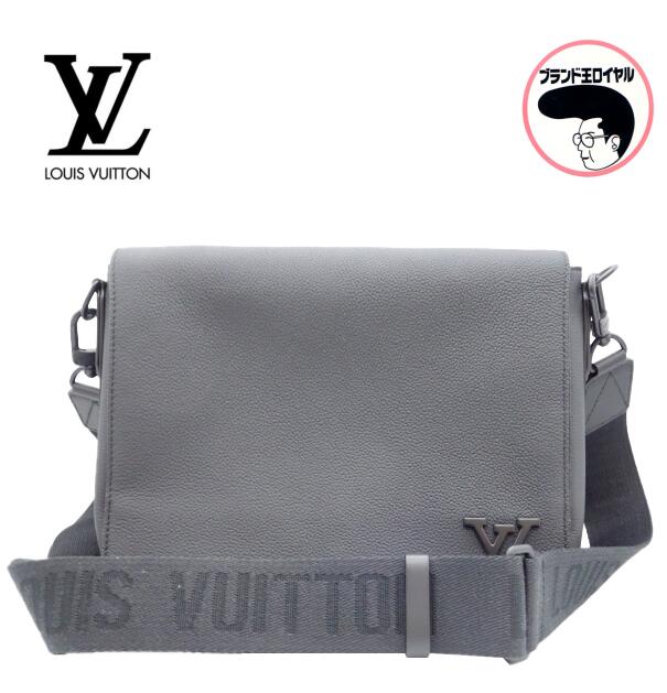 LOUIS VUITTON ルイヴィトン テイクオフ・メッセンジャー　アエログラム M57080 ブラック　メンズ　ショルダーバッグ【中古】のサムネイル