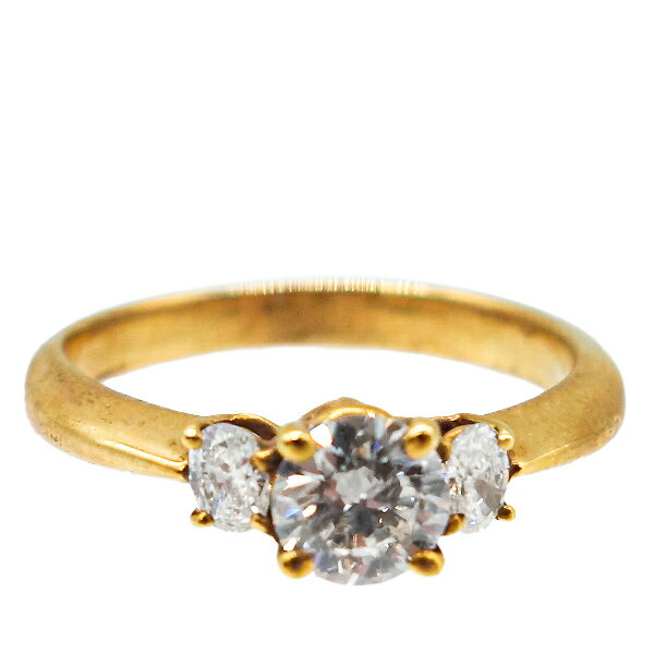 Rakuten - K18ダイヤリング　0.17ct 0.435ct　イエローゴールド