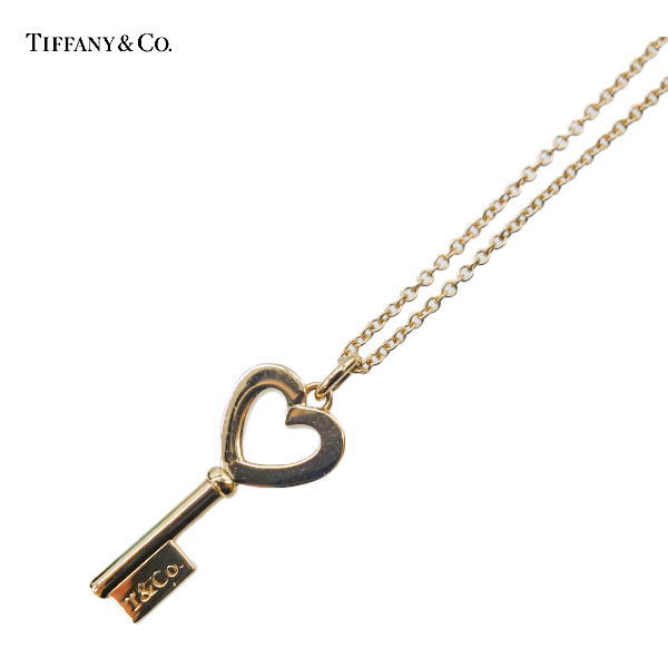 TIFFANY＆CO ティファニー ハートキーペンダント 鍵　ネックレス K18PG ピンクゴールド【中古】未使用