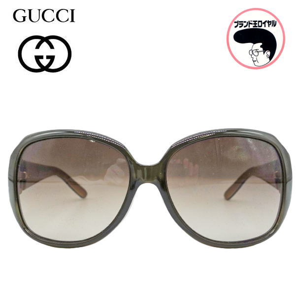 【中古】GUCCI グッチ サングラス ブラウン