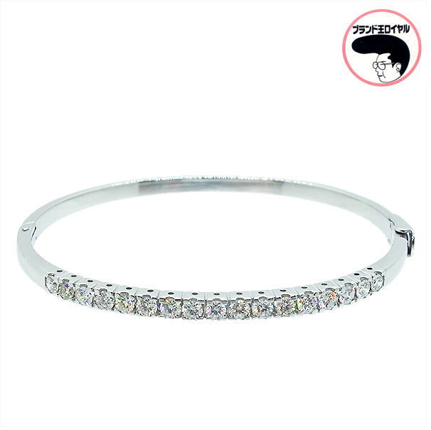 K18WG ダイヤモンド バングル ダイヤブレスレット ホワイトゴールドのサムネイル