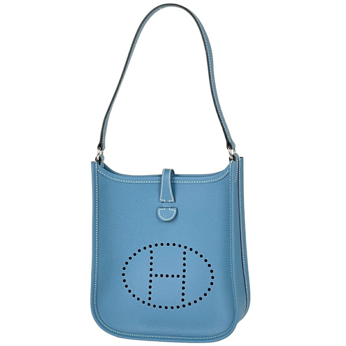 エルメス HERMES ミニエヴリン TPM ショートストラップ ハンドバッグ ヴォーエプソン ブルージーン □I レディース 【中古】のサムネイル
