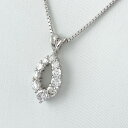 【ラッピング可】 メレダイヤ デザインネックレス プラチナ ペンダント ネックレス Pt900 Pt850 ダイヤモンド レディース 【中古】(4)