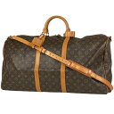 ルイ・ヴィトン Louis Vuitton キーポル バンドリエール 60 旅行 出張 ボストンバッグ モノグラム ブラウン M41412 レディース 【中古】