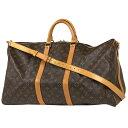 ルイ・ヴィトン Louis Vuitton キーポル バンドリエール 55 旅行 出張 ボストンバッグ モノグラム ブラウン M41414 レディース 【中古】