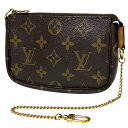 ルイ・ヴィトン Louis Vuitton ミニ ポシェット アクセソワール メイク コスメ アクセサリーポーチ モノグラム ブラウン M58009 レディース 【中古】(4)
