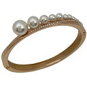 【ラッピング可】スワロフスキー SWAROVSKI フェイクパール バングル ブレスレット 腕輪 バングル GP クリスタル フェイクパール ピンクゴールド レ...
