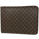 ルイ・ヴィトン Louis Vuitton ポッシュ ドキュマン セカンドバッグ ビジネス 書類ケース ブリーフケース クラッチバッグ モノグラム ブラウン M53456 メンズ 【中古】(4)