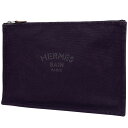 【最終値引き】 エルメス HERMES ヨッティング MM フラットポーチ 化粧ポーチ キャンバス パープル レディース 【中古】 msp59