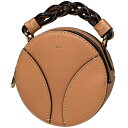 クロエ Chloe ミニ ダリア ラウンド ハンドバッグ 2WAY ショルダーバッグ ショルダーバッグ レザー サーモンピンク レディース 【中古】