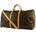ルイ・ヴィトン Louis Vuitton キーポル バンドリエール 60 旅行 出張 ボストンバッグ モノグラム ブラウン M41412 レディース 【中古】