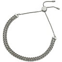 【ラッピング可】スワロフスキー SWAROVSKI クリスタル デザイン ブレスレット 腕輪 ジルコニア ブレスレット シルバー シルバー レディース 【中古】