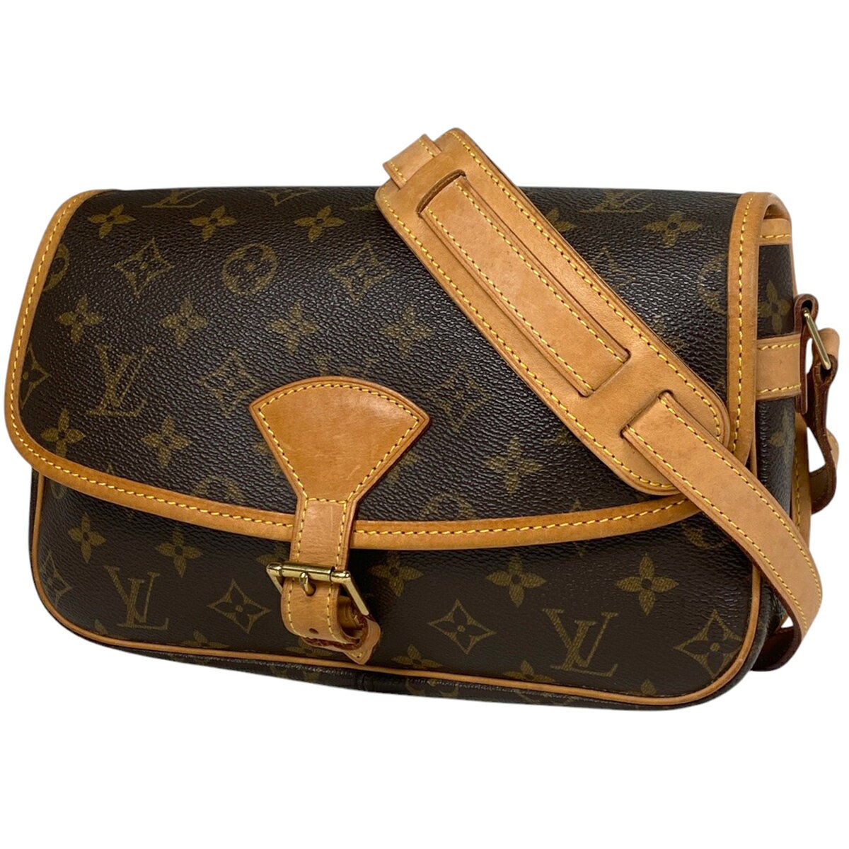 ルイ・ヴィトン Louis Vuitton ソローニュ 斜め掛け ショルダーバッグ モノグラム ブラウン M42250 レディース 【中古】 msp29