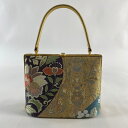 和装バッグ 優品 フォーマル 草花 花器 刺繍 箔 ベージュ 和装小物 【中古】