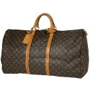 ルイ・ヴィトン Louis Vuitton キーポル 60 ハンドバッグ 旅行 出張 ビジネス ボストンバッグ モノグラム ブラウン M41422 レディース ...