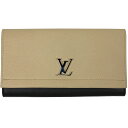【最終値引き】 【ラッピング可】ルイ・ヴィトン Louis Vuitton ポルトフォイユ ロックミー 2 二つ折り 長財布 レザー ヴァニーユノワール M62...