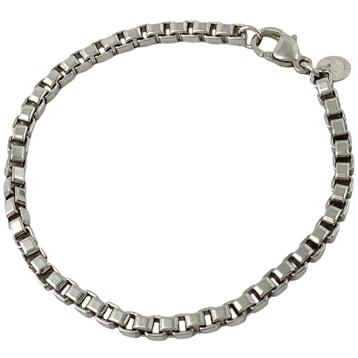 【ラッピング可】ティファニー TIFFANY&Co. ベネチアン ブレスレット 腕輪 チェーン シルバー925 シルバー レディース 【中古】