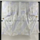 長襦袢 身丈118cm 裄丈60.5cm S 地紋 ぼかし 薄紫 正絹 美品 名品 【中古】