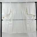 長襦袢 身丈119.5cm 裄丈60cm S 地紋 クリーム 正絹 美品 名品 【中古】