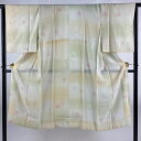 長襦袢 身丈126.5cm 裄丈66cm M 梅 金彩 ぼかし ベージュ 正絹 秀品 【中古】