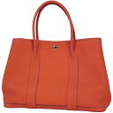 エルメス HERMES ガーデンパーティ PM ハンドバッグ トートバッグ ネゴンダ ルージュピヴォワンヌ ガーデンPM X レディース 【中古】