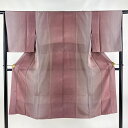 長襦袢 身丈125cm 裄丈65.5cm M 幾何学模様 ぼかし 青紫 正絹 美品 秀品 【中古】