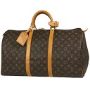 ルイ・ヴィトン Louis Vuitton キーポル 50 ハンドバッグ 旅行 出張 ビジネス ボストンバッグ モノグラム ブラウン M41426 レディース ...