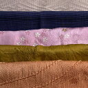 帯揚げ 優品 帯揚げ5枚セット 灰紫 正絹 和装小物 【中古】