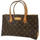 ルイ・ヴィトン Louis Vuitton ウィルシャー PM ハンドバッグ 手提げ トートバッグ モノグラム ブラウン M45643 レディース 【中古】